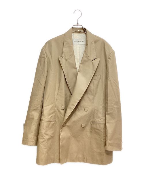 DRIES VAN NOTEN（ドリスヴァンノッテン）DRIES VAN NOTEN (ドリスヴァンノッテン) Oversized blazer（オーバーサイズブレザー） ベージュ サイズ:Mの古着・服飾アイテム