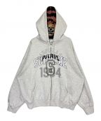 SUPREME×MM6 Maison Margielaシュプリーム×エムエムシックス メゾンマルジェラ）の古着「Zip Up Hooded Sweatshirt」｜ホワイト