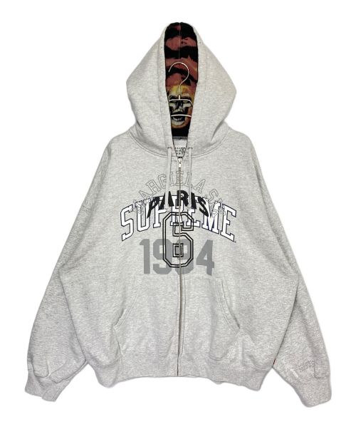 SUPREME（シュプリーム）SUPREME (シュプリーム) MM6 Maison Margiela (エムエムシックス メゾンマルジェラ) Zip Up Hooded Sweatshirt ホワイト サイズ:Lの古着・服飾アイテム