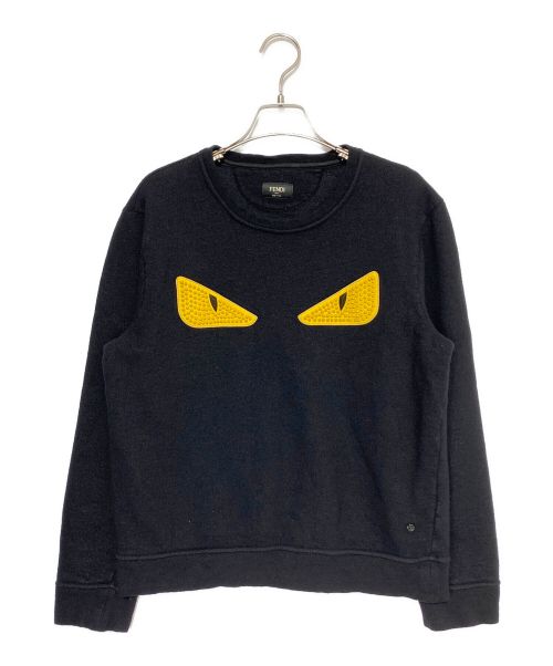 FENDI（フェンディ）FENDI (フェンディ) Cat Eye Embroidery Pullover ブラック サイズ:46の古着・服飾アイテム