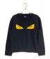 FENDI（フェンディ）の古着「Cat Eye Embroidery Pullover」｜ブラック