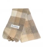 Acne studiosアクネ ストゥディオス）の古着「mohair check scarf（モヘヤチェックスカーフ）」｜ベージュ