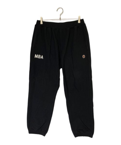 A BATHING APE（アベイシングエイプ）A BATHING APE (アベイシングエイプ) SWEAT PANTS ブラック サイズ:Lの古着・服飾アイテム