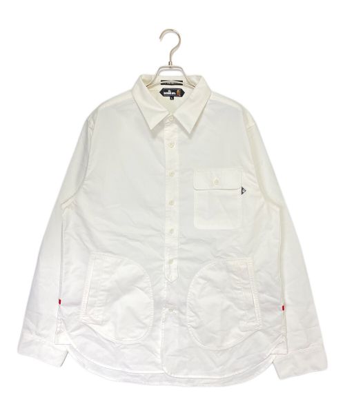 A BATHING APE（アベイシングエイプ）A BATHING APE (アベイシングエイプ) LS SHIRT ホワイト サイズ:Lの古着・服飾アイテム