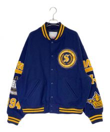 SUPREME×MARTINE ROSE（シュプリーム×マーティン・ローズ）の古着「Veritas Varsity Jacket」｜ネイビー