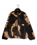 SUPREME×THE NORTH FACEシュプリーム×ザ ノース フェイス）の古着「Bleached Fleece Jacket」｜ブラウン