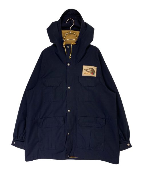 GUCCI（グッチ）GUCCI (グッチ) THE NORTH FACE (ザ ノース フェイス) Nylon Mountain Jacket ネイビー サイズ:Lの古着・服飾アイテム