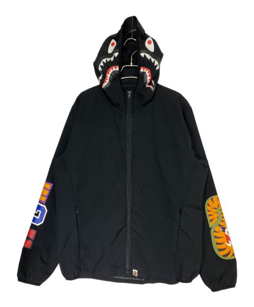 A BATHING APE（アベイシングエイプ）A BATHING APE (アベイシングエイプ) ジップパーカー ブラック サイズ:Lの古着・服飾アイテム