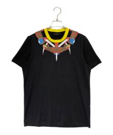 GIVENCHY（ジバンシィ）の古着「ネックプリントTシャツ」｜ブラック