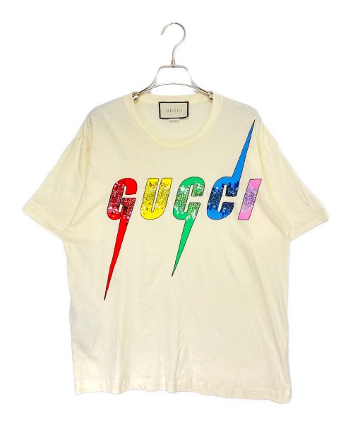 GUCCI（グッチ）GUCCI (グッチ) Blade Print Tee アイボリー サイズ:XSの古着・服飾アイテム