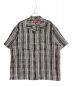 SUPREME（シュプリーム）の古着「Metallic Plaid S/S Shirt」｜グレー