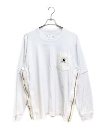 sacai×CarHartt（サカイ×カーハート）の古着「WIP L/S T-Shirt」｜ホワイト