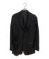 Yohji Yamamoto pour homme（ヨウジヤマモト プールオム）の古着「WOOL GABARDINE LEFT SIDE DRAPED JACKET」｜ブラック