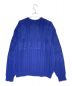 Supreme (シュプリーム) Applique Cable Knit Sweater ブルー サイズ:S：33000円