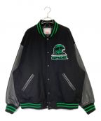 SUPREMEシュプリーム）の古着「Wave Varsity Jacket」｜ブラック