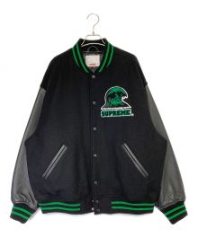 SUPREME（シュプリーム）の古着「Wave Varsity Jacket」｜ブラック