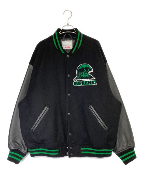 SUPREME（シュプリーム）SUPREME (シュプリーム) Wave Varsity Jacket ブラック サイズ:Lの古着・服飾アイテム