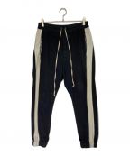 RICK OWENSリックオウエンス）の古着「SIDE-STRIPE SWEATPANTS」｜ブラック