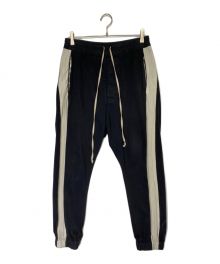 RICK OWENS（リックオウエンス）の古着「SIDE-STRIPE SWEATPANTS」｜ブラック