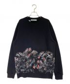 GIVENCHYジバンシィ）の古着「Screeching Monkey Print Cotton Jersey Sweatshirt」｜ブラック