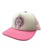 CHROME HEARTSクロムハーツ）の古着「Horseshoe Trucker Cap」｜ピンク