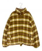 SUPREMEシュプリーム）の古着「Flannel Reversible Puffer Jacket」｜ブラウン