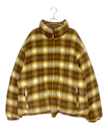 SUPREME（シュプリーム）の古着「Flannel Reversible Puffer Jacket」｜ブラウン