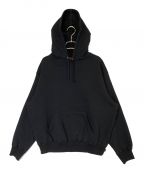 SUPREMEシュプリーム）の古着「satin applique hooded sweatshirt」｜ブラック