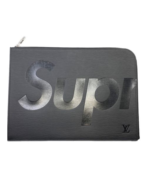 LOUIS VUITTON（ルイ ヴィトン）LOUIS VUITTON (ルイ ヴィトン) SUPREME (シュプリーム) クラッチバッグ ポシェット ジュールGM ブラック サイズ:-の古着・服飾アイテム