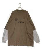 BALENCIAGAバレンシアガ）の古着「Food Holiday Two Piece Long Sleeved Shirt」｜キャメル