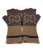 GUCCIグッチ）の古着「GG gloves（GGグローブ）」｜ブラウン×ネイビー