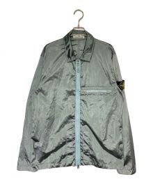 STONE ISLAND（ストーンアイランド）の古着「ナイロンメタルオーバーシャツ」｜スカイブルー