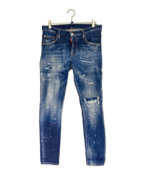 DSQUARED2（ディースクエアード）DSQUARED2 (ディースクエアード) Super Twinky Jean インディゴ サイズ:48の古着・服飾アイテム