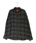 SUPREMEシュプリーム）の古着「Basket Weave Plaid Shirt」｜グレー