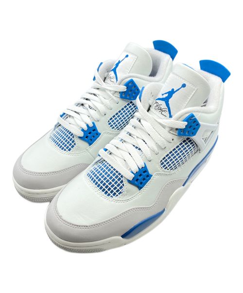 NIKE（ナイキ）NIKE (ナイキ) AIR JORDAN 4 RETRO ホワイト×ブルー サイズ:27.5cm(US9.5)の古着・服飾アイテム