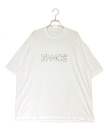 ENNOY（エンノイ）の古着「Electric Logo EMB T-Shirt」｜ホワイト