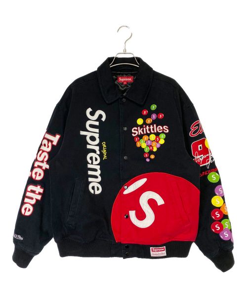 SUPREME（シュプリーム）SUPREME (シュプリーム) Skittles (スキットルズ) Varsity Jacket（バーシティジャケット） ブラック サイズ:Mの古着・服飾アイテム