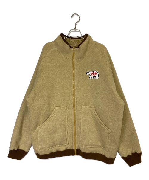 HUMAN MADE（ヒューマンメイド）HUMAN MADE (ヒューマンメイド) FLEECE JACKET（フリースジャケット） ベージュ サイズ:XLの古着・服飾アイテム