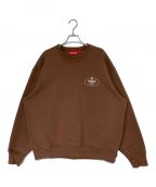 SUPREMEシュプリーム）の古着「Crest Crewneck」｜ブラウン