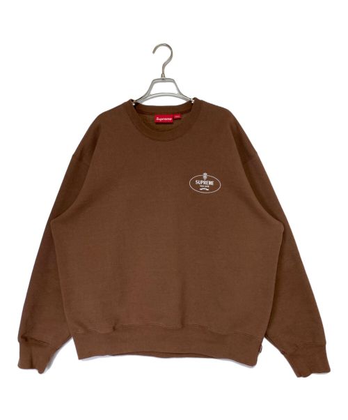 SUPREME（シュプリーム）SUPREME (シュプリーム) Crest Crewneck ブラウン サイズ:Lの古着・服飾アイテム