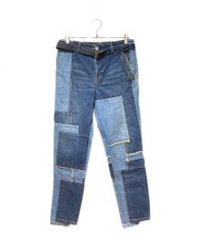 sacai（サカイ）の古着「Patch Work Denim Pants（パッチワークデニムパンツ）」｜インディゴ