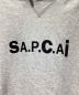 中古・古着 sacai (サカイ) A.P.C. (アーペーセー) Side Zip Pullover Hoodie（サイドジッププルオーバーフーディー） ライトグレー サイズ:M：22000円