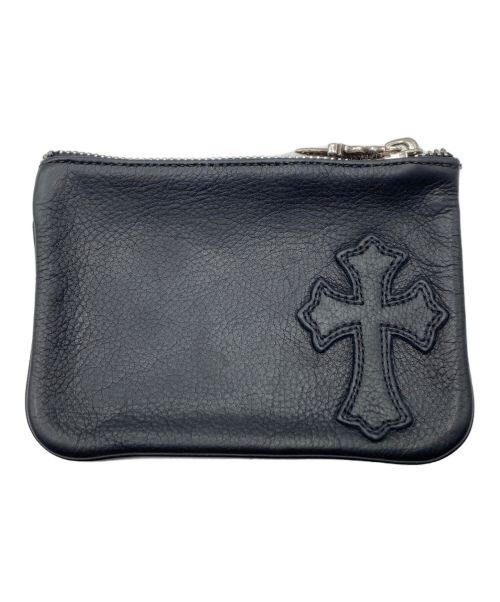 CHROME HEARTS（クロムハーツ）CHROME HEARTS (クロムハーツ) クロスパッチジッパーチェンジパース ブラック サイズ:-の古着・服飾アイテム