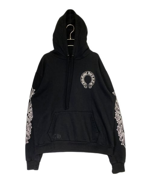 CHROME HEARTS（クロムハーツ）CHROME HEARTS (クロムハーツ) ホースシュープルオーバーパーカー ブラック サイズ:Sの古着・服飾アイテム