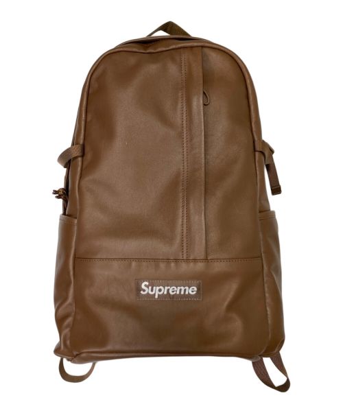 SUPREME（シュプリーム）SUPREME (シュプリーム) Leather Backpack ブラウン サイズ:-の古着・服飾アイテム