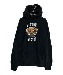 HUMAN MADE（ヒューマンメイド）の古着「Victor Victor HEAVYWEIGHT HOODIE」｜ブラック