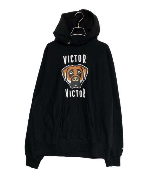 HUMAN MADE（ヒューマンメイド）HUMAN MADE (ヒューマンメイド) Victor Victor HEAVYWEIGHT HOODIE ブラック サイズ:XXLの古着・服飾アイテム