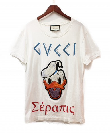 中古・古着通販】GUCCI (グッチ) ドナルドTシャツ ホワイト サイズ:M