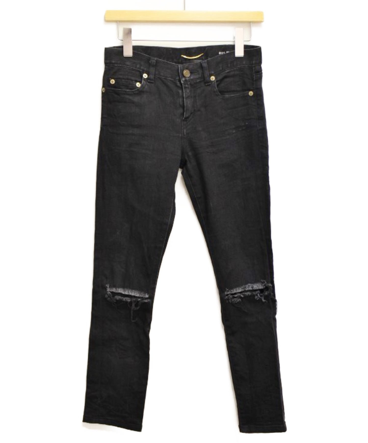 SAINT LAURENT PARIS デニムパンツ -(S位) 青 【古着】【中古】の+