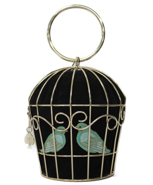 中古 古着通販 Kate Spade ケイトスペード Birdcage Bag ゴールド ブラック サイズ ブランド 古着通販 トレファク公式 Trefac Fashion